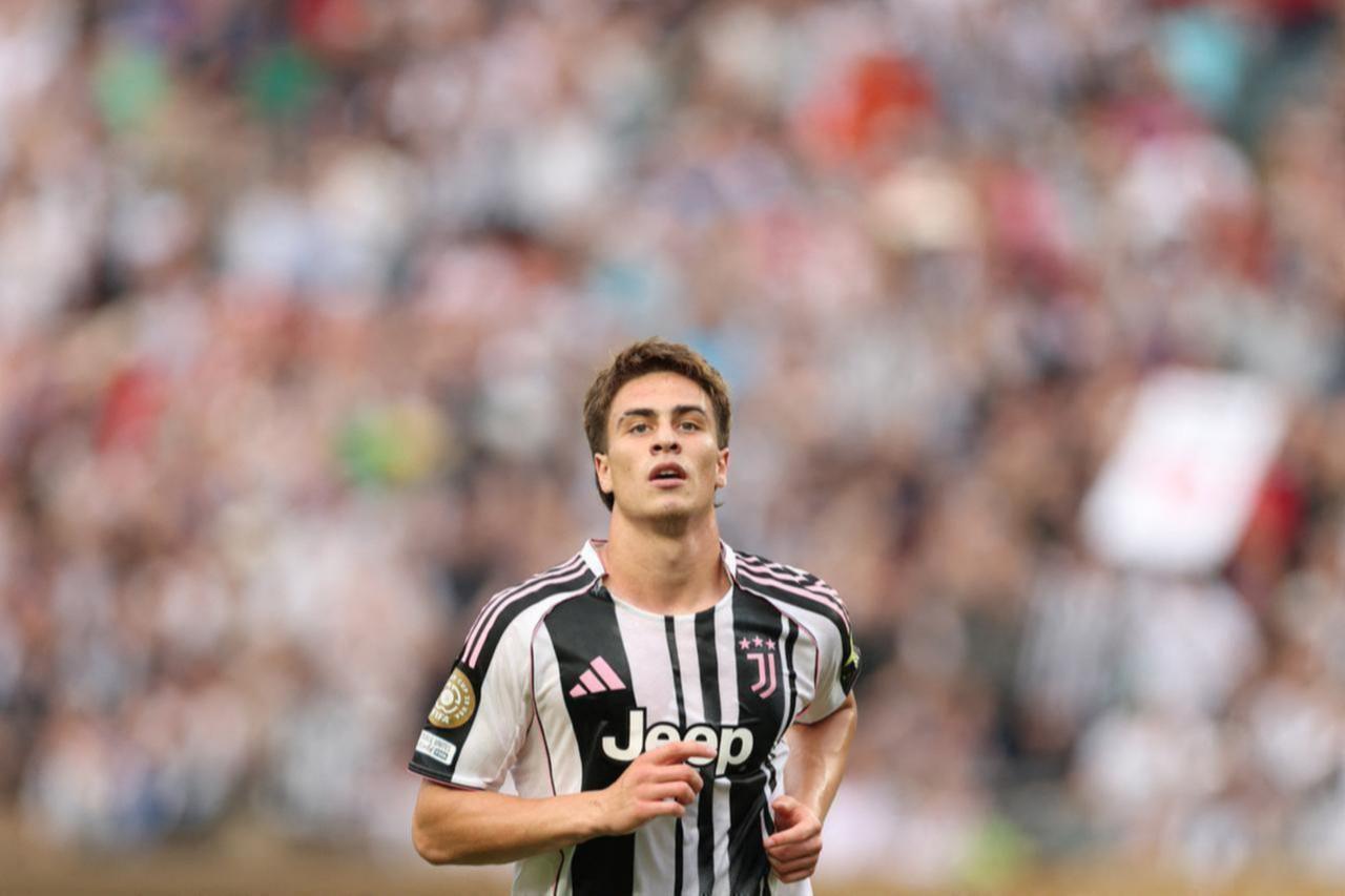 Juventus’ Turkish midfielder Kenan Yildiz celebrates after scoring his team’s second goal in the FIFA Club World Cup Group G match against Morocco’s Wydad AC at Lincoln Financial Field in Philadelphia, June 22, 2025. (AFP Photo)