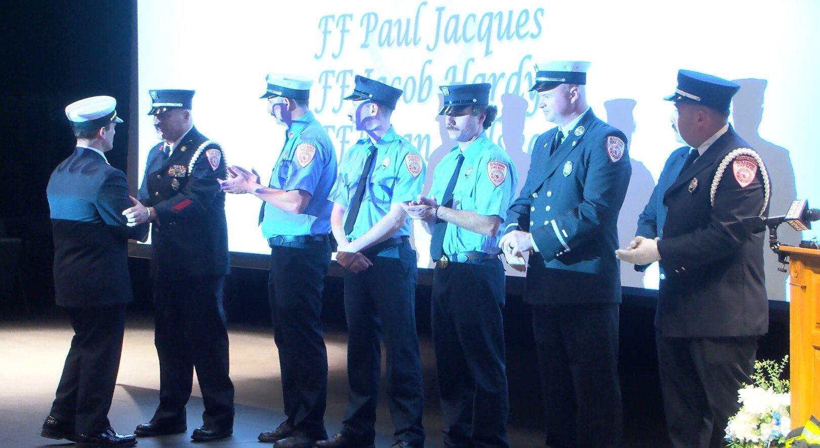 Attleboro FD recognizes over 30 firefighters for service