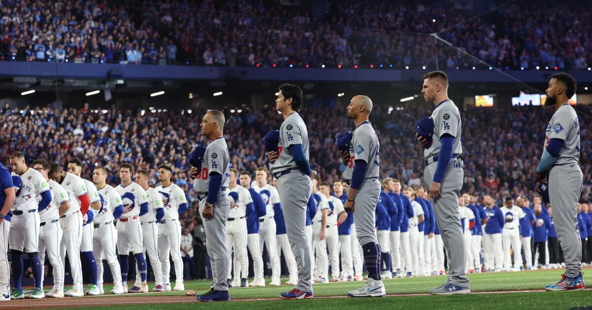 Commentary: He’s just happy to root for the Dodgers again after almost dying during the last World Series