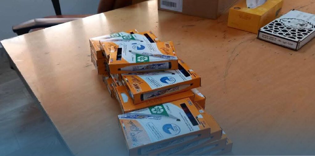 Distribution of schoolbooks to schools by the Sirte Education Monitoring Office