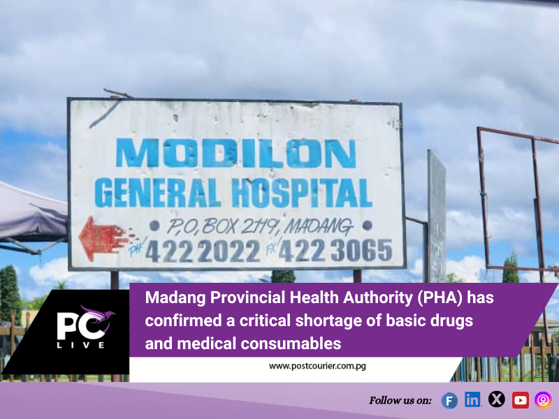 Drug shortage forces Madang hospital to scale down services