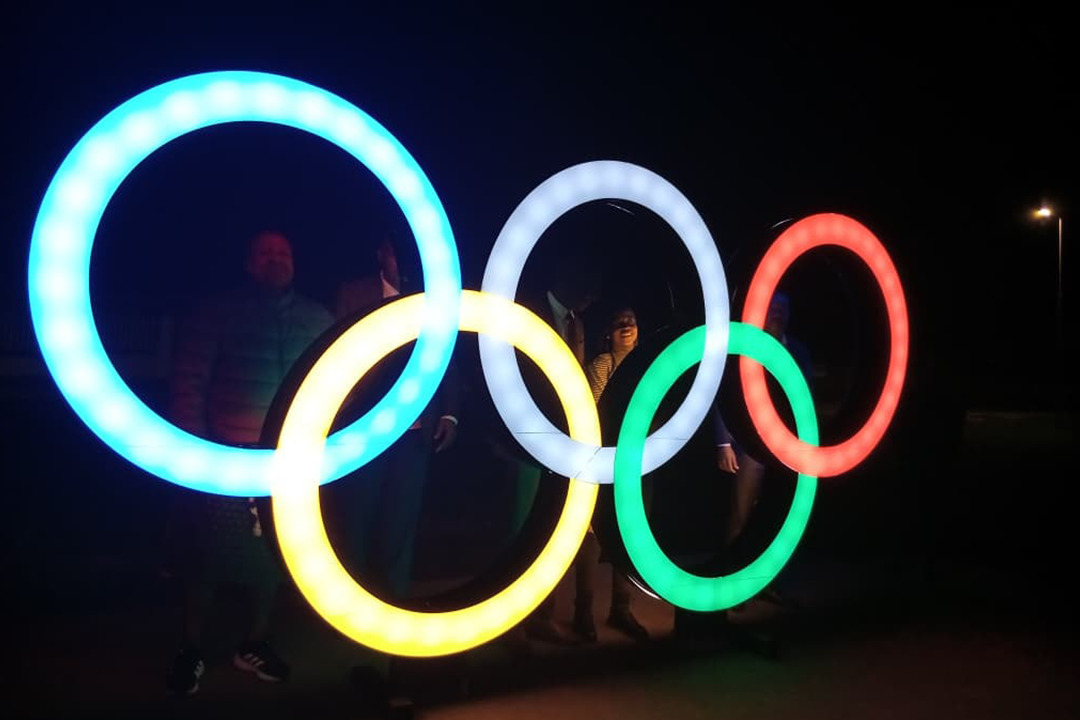 EOCGA UNVEILS AFRICA’S FIRST OLYMPIC RINGS MONUMENT