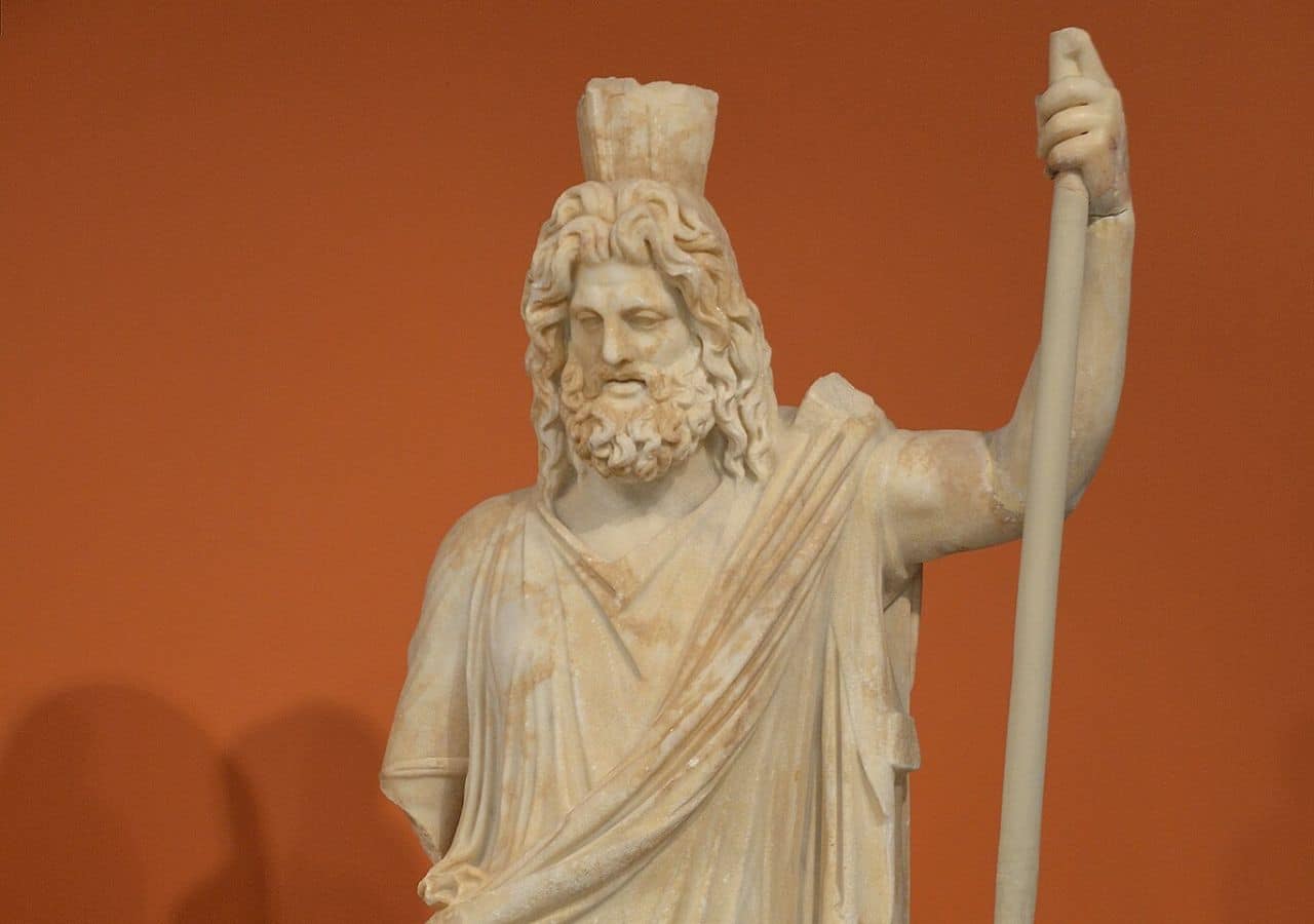 Hades, the Greek God of the dead and riches and the King of the underworld