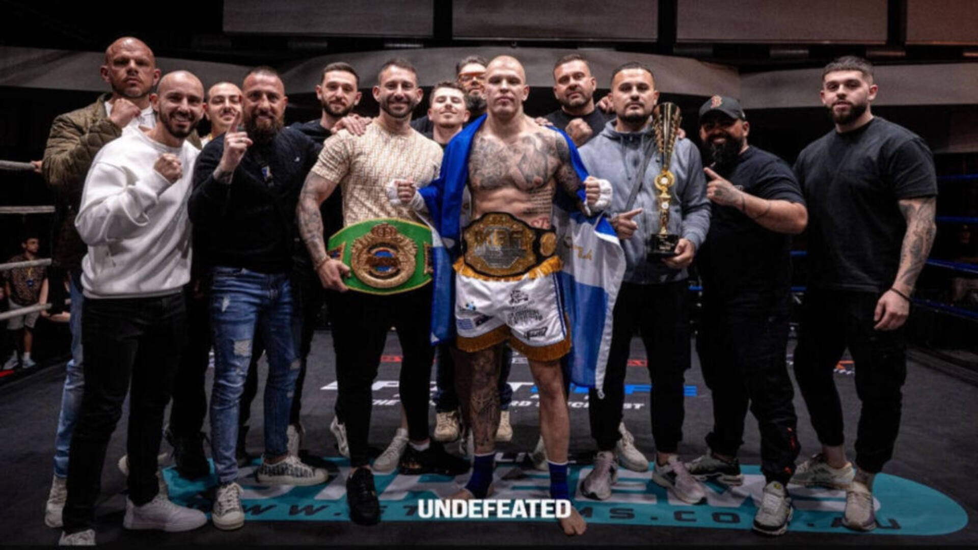 Greek-Australian kickboxer Manos Milios wins Intercontinental title in emotional tribute