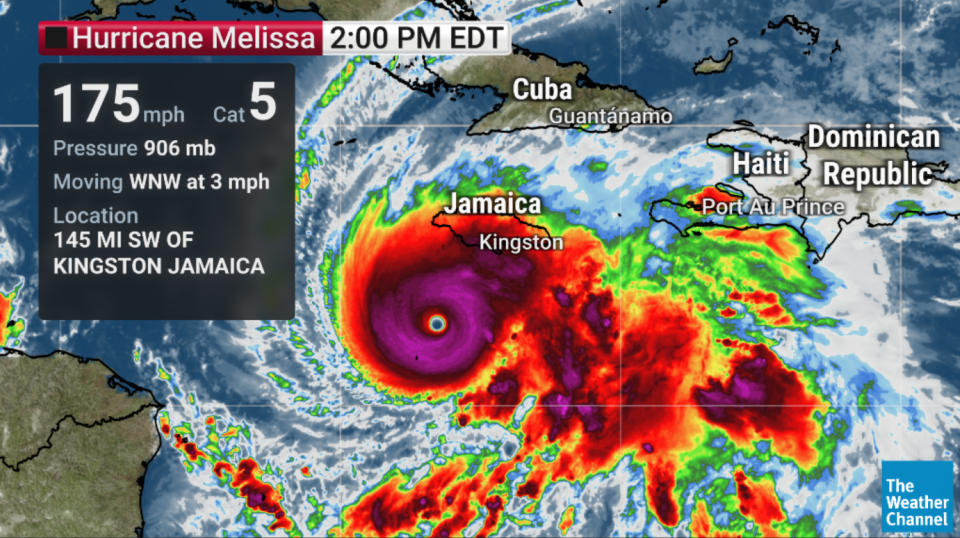 Hurricane Melissa Inches Toward Jamaica, Cuba Next