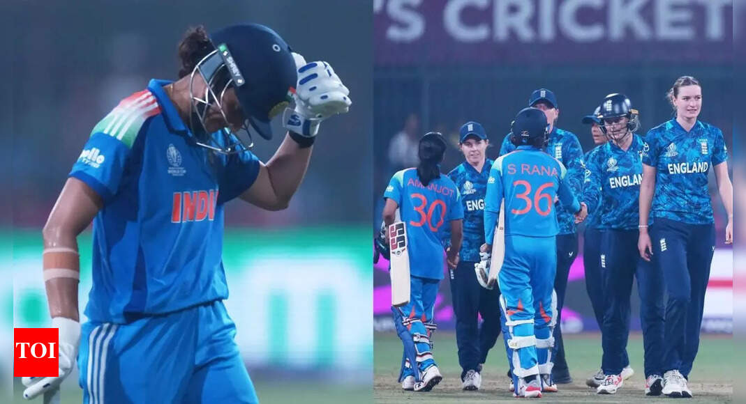 ICC Women's World Cup: India suffer heartbreaking defeat against England; semi-final hopes take huge hit | Cricket News