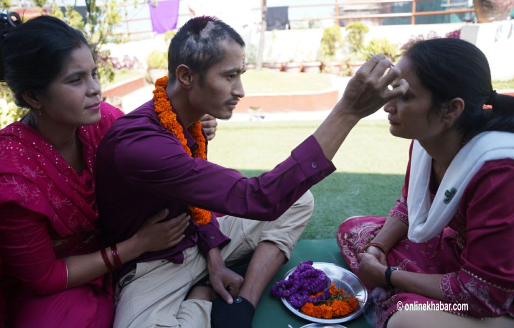 Injured Gen Z protester Dipendra receives Bhai Tika at hospital, sister blesses him to “stay strong”
