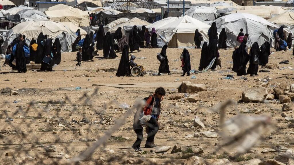 al-Hol camp in al-Hasakah (northeastern Syria) – 18 April 2025 (Delil Souleiman/AFP)