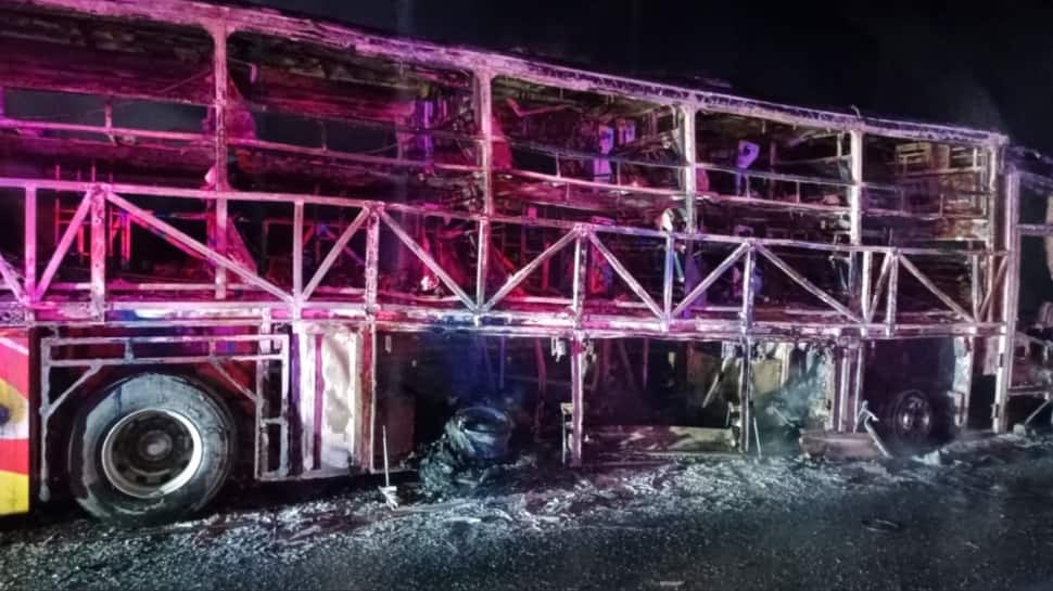 Kurnool Bus Accident: 20 Die, 12 Injured After Volvo Catches Fire In Andhra Pradesh | VIDEO | India News