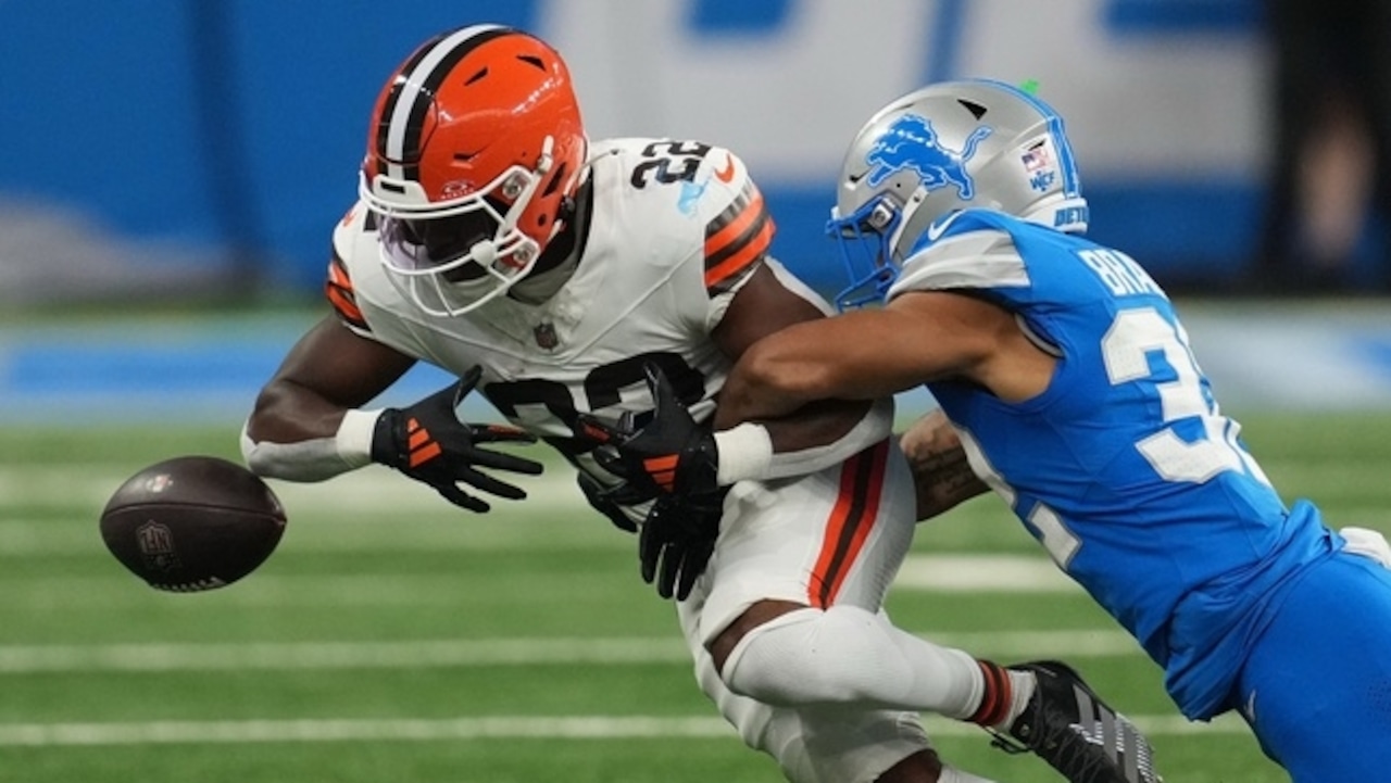 Lions' Brian Branch returns from NFL suspension with baptism