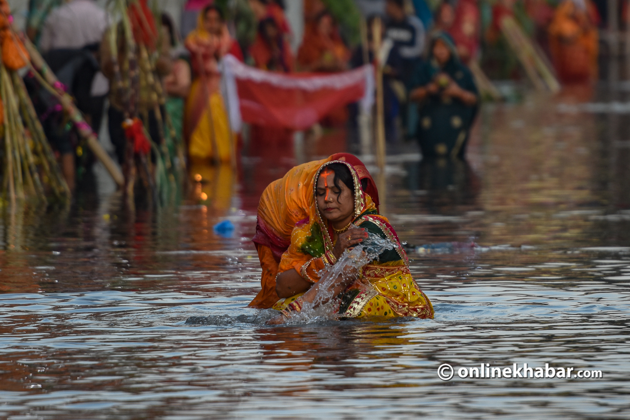 Devotees across Nepal celebrate main day of Chhath festival