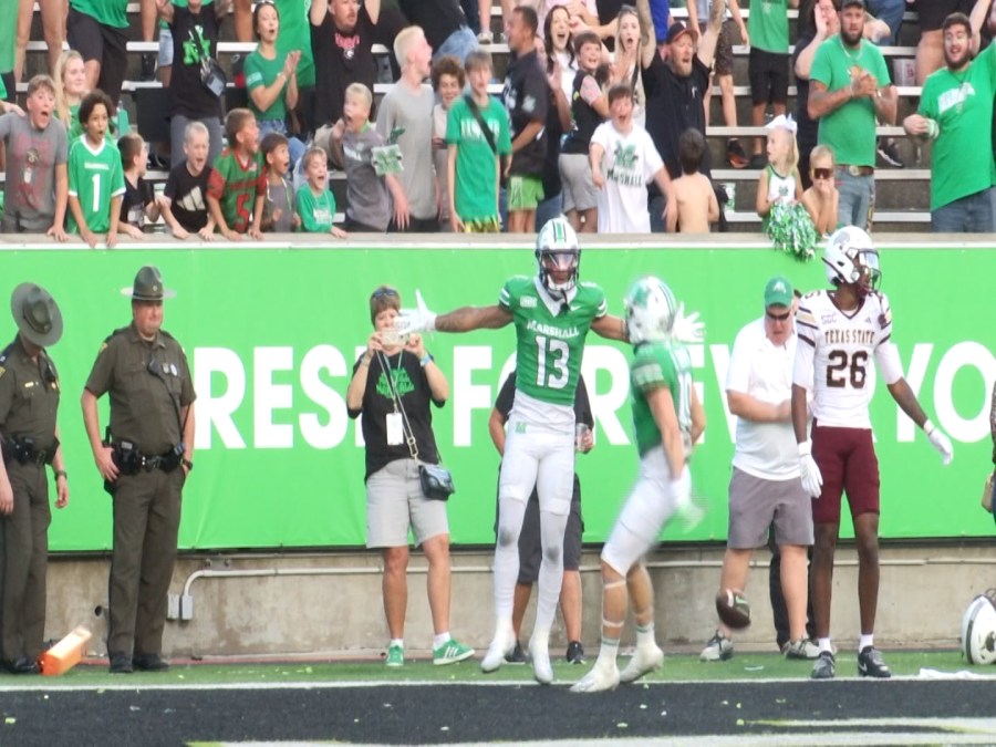 Marshall defeats Texas State 40-37 in double overtime
