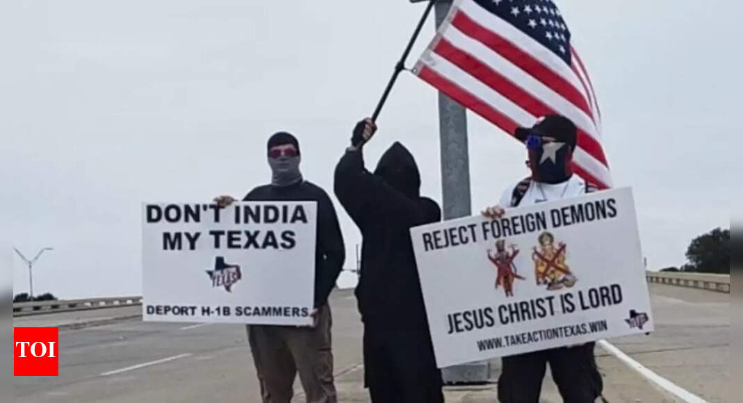Masked men in Texas protest against 'Diwali garbage', call for rejection of 'foreign demons'; Hindu groups condemn