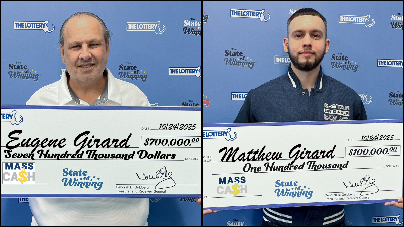 Massachusetts father and son win $800K in lottery prizes