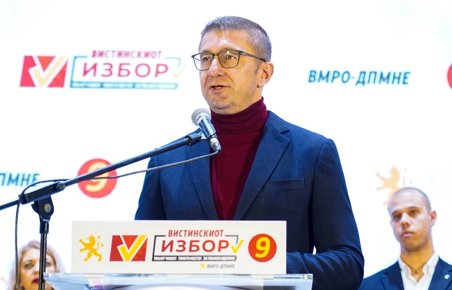 Mickoski accuses Levica of coordinating its election plans with DUI