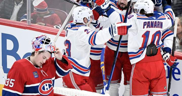 Montembeault shoulders blame for Canadiens loss - Montreal