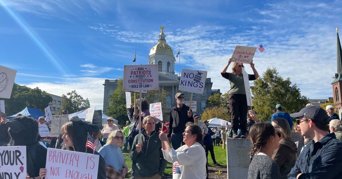NH crowds denounce Trump at No Kings protests: 'It’s sickening and it’s sad'