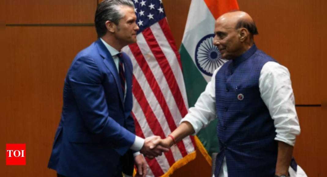 'New chapter': Rajnath Singh meets US secretary of war Pete Hegseth; signs 10yr defence framework | India News