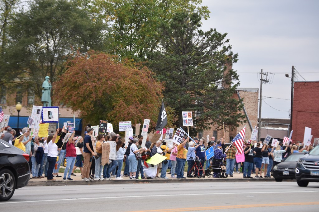 'No Kings' rally evokes memories of father's fight against tyranny