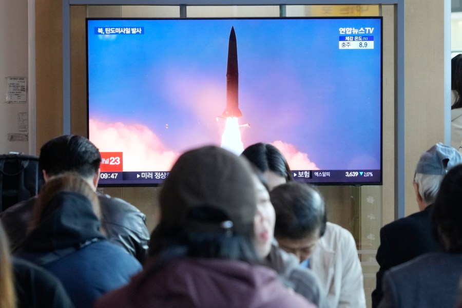 North Korea has fired ballistic missiles toward the east, Seoul says