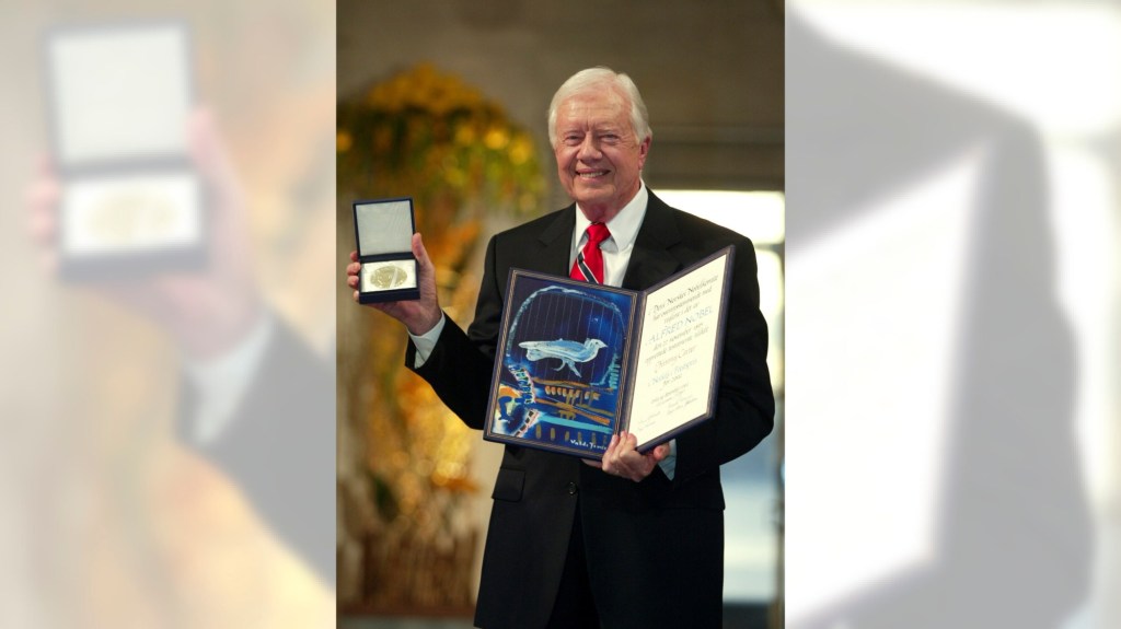 October 11, Carter awarded Nobel Peace Prize