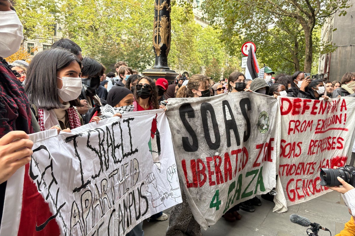 Palestine protests live: University students begin demonstrations despite warnings on October 7 anniversary