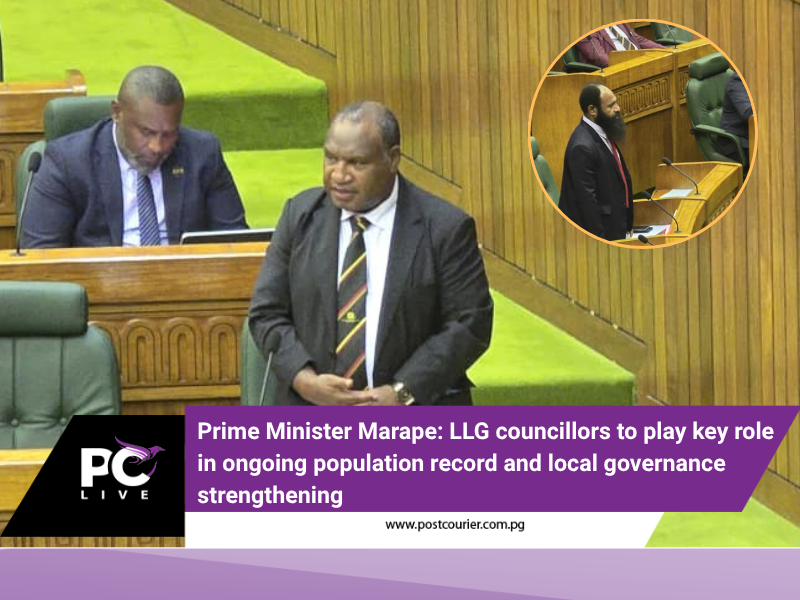 Prime Minister Marape: LLG councillors to play key role in ongoing population record and local governance strengthening