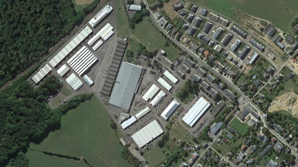 Aerial view of the NSPA site in Capellen from 2023