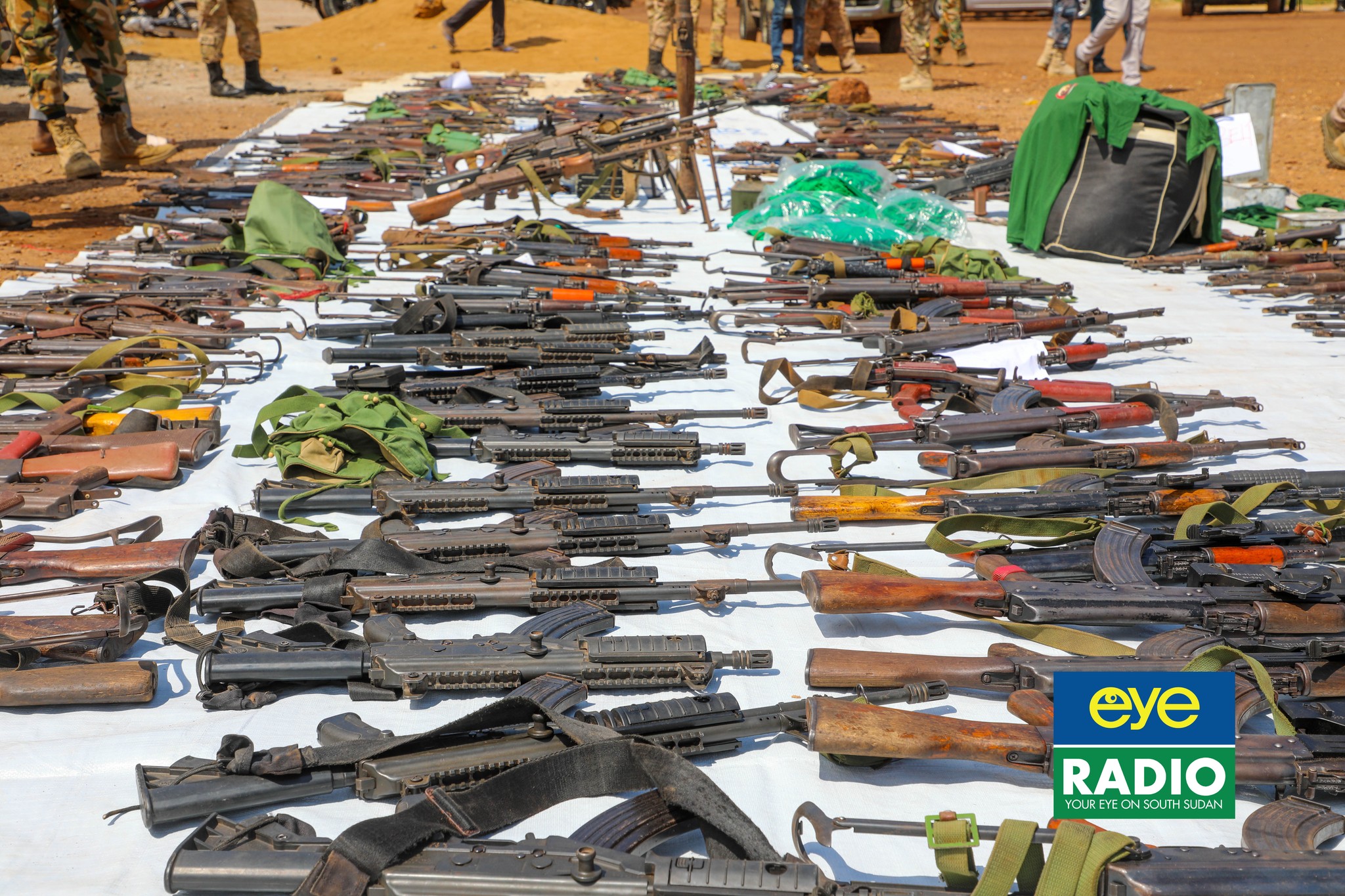 SSPDF details massive gun seizure in Juba, finds bulk in civilian homes