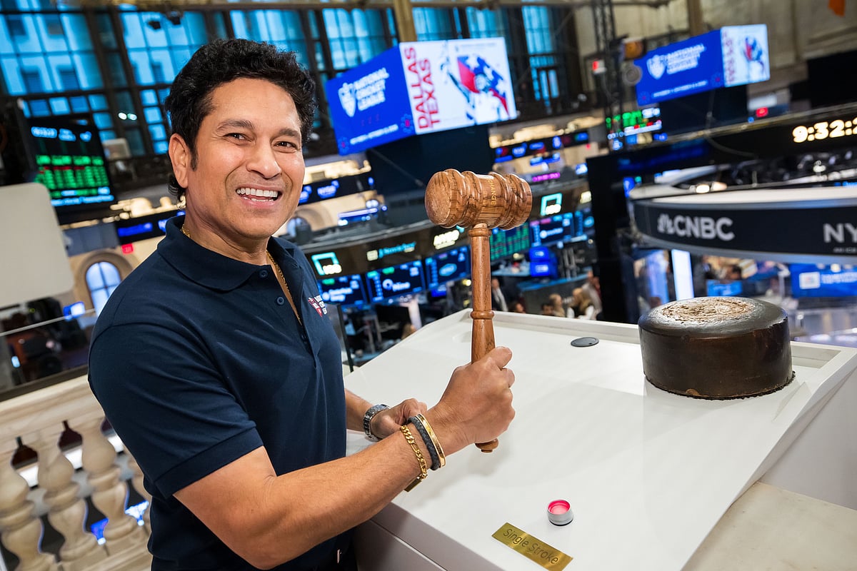 Sachin Tendulkar Rings Opening Bell At New York Stock Exchange Before NCL Tournament
