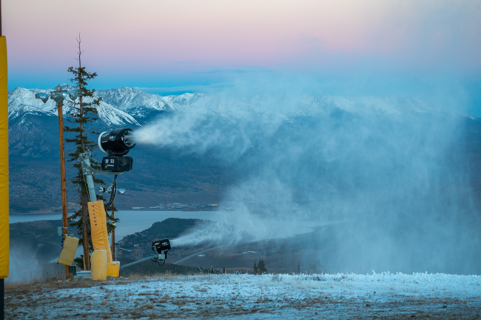 Snowmaking operations signal the countdown to ski season