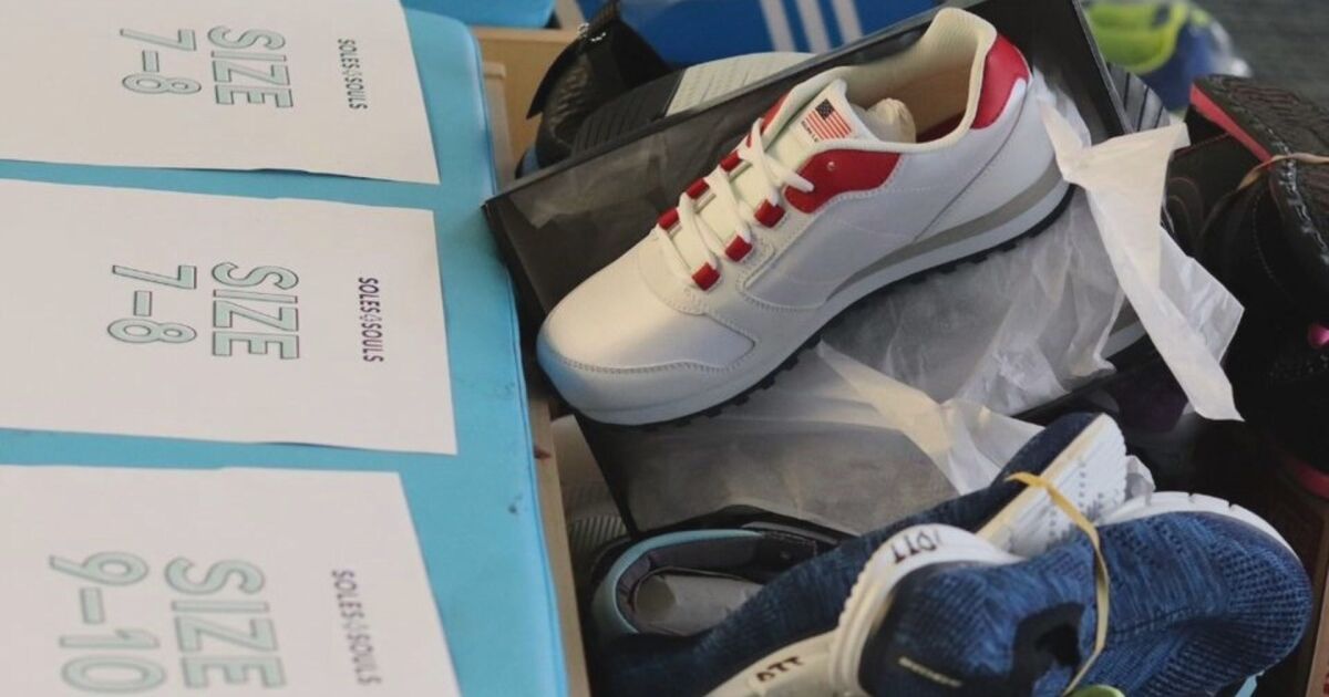 Soles4Souls set free shoe distribution for Wednesday morning