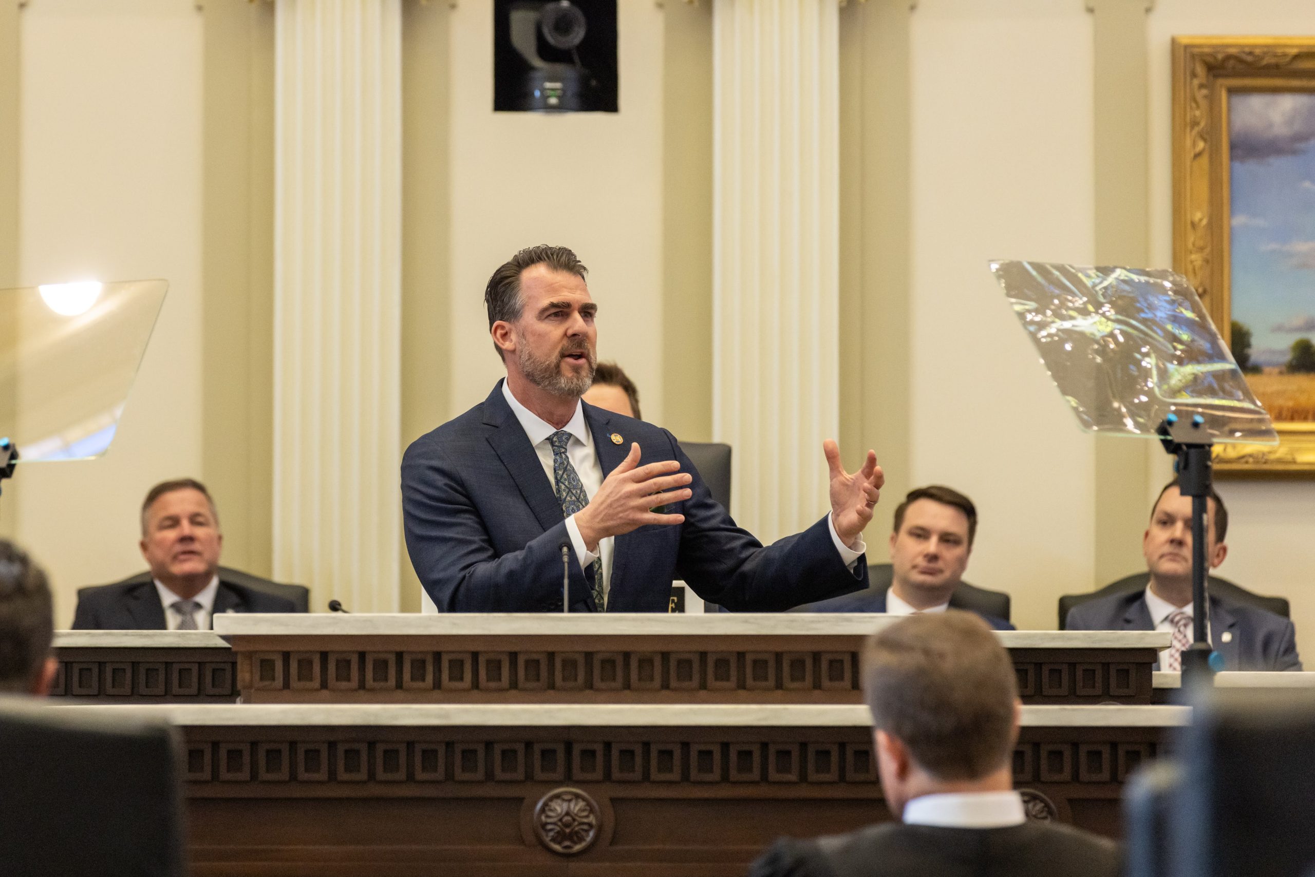 Stitt Becomes First Republican Governor to Break With Trump on National Guard Deployments