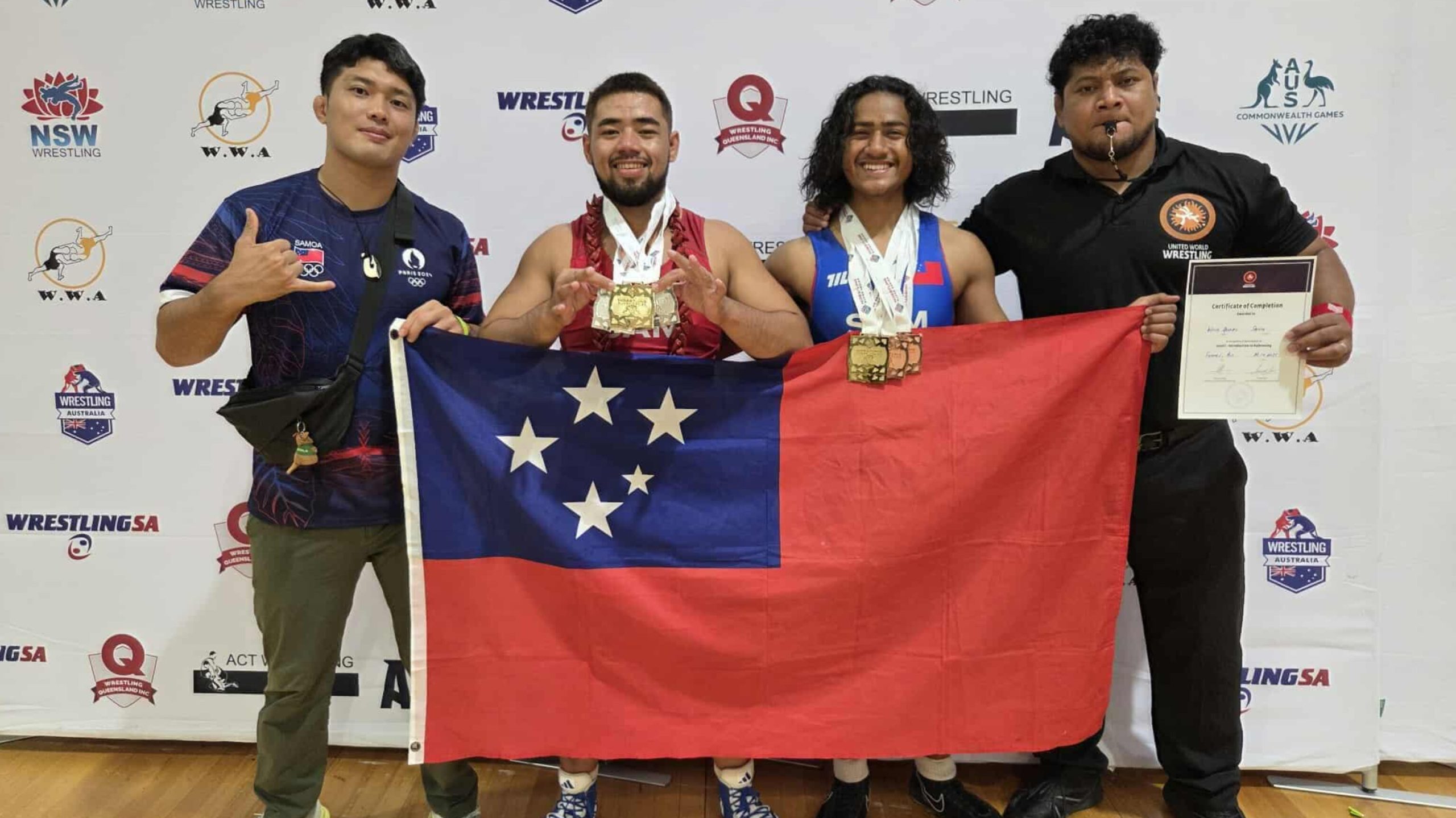Team Samoa Wrestling Makes Waves at Australian International Super Series