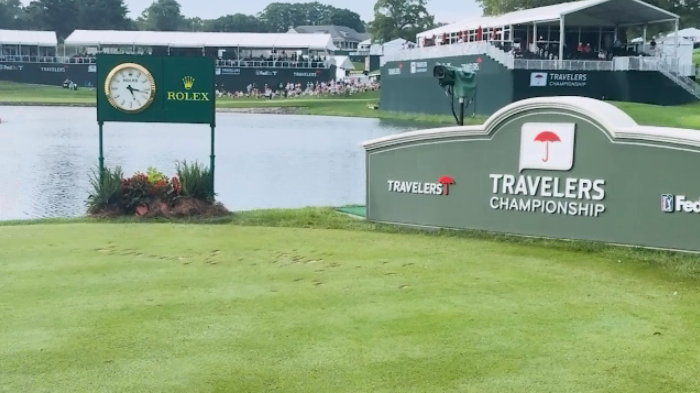 Travelers Championship uses five-level weather warning system for course of play