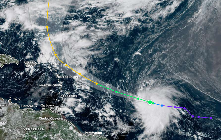 Tropical Storm Jerry to affect Leeward islands by Friday