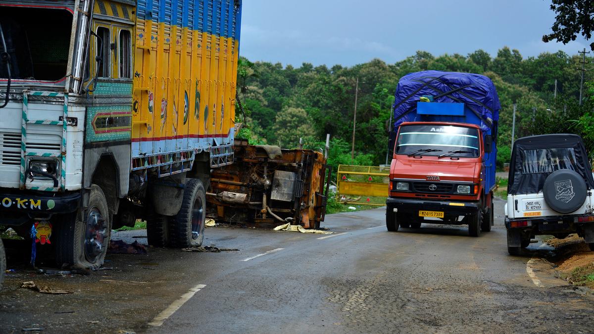 Truckers, commercial vehicle operators call for 4-day strike to protest bad roads in Mizoram