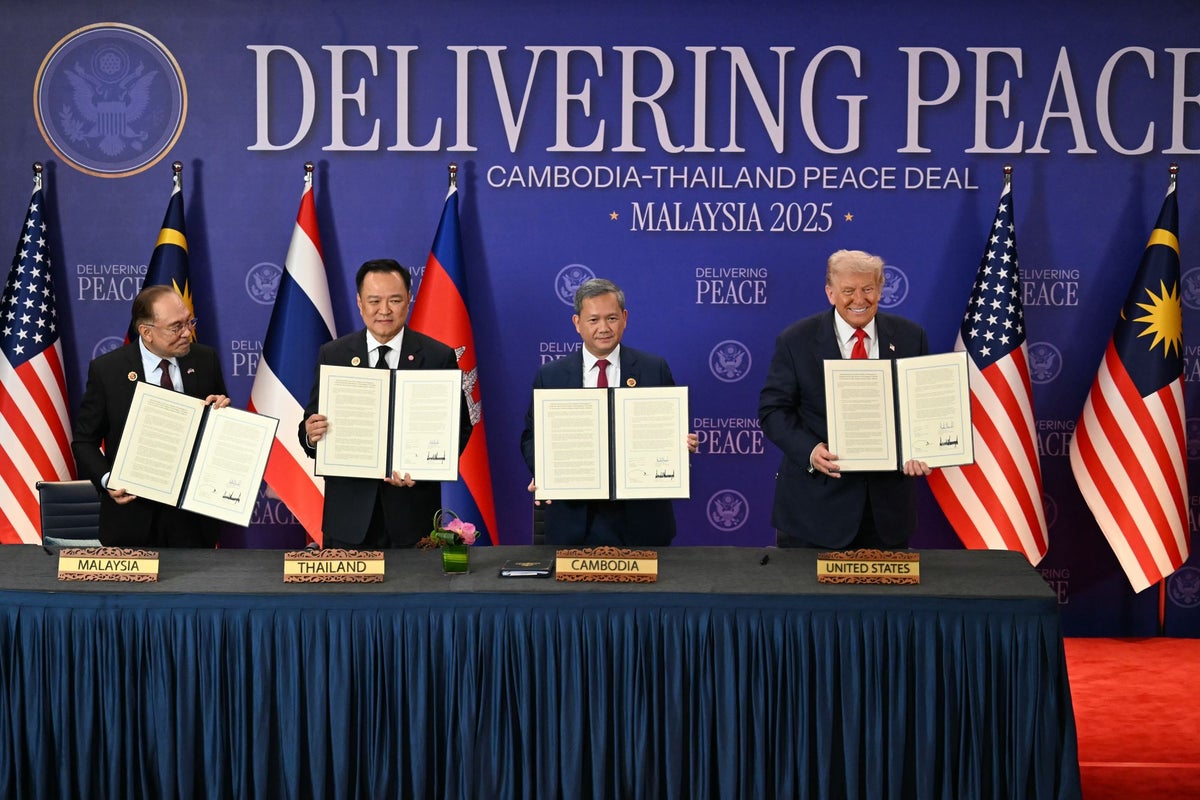 Trump oversees ‘historic’ ceasefire deal as Thailand and Cambodia end long-standing border dispute