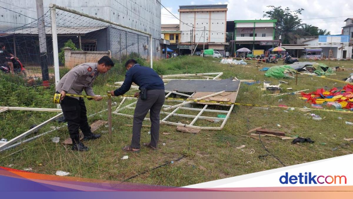 Wahana Rainbow Slide di Pasar Malam Kalbar Ambruk, Pengelola Bakal Diperiksa