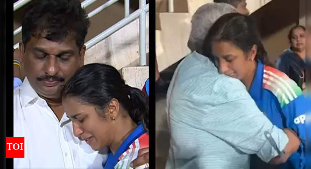 Watch: Tears, smiles and family hugs - Jemimah Rodrigues’ emotional moment after playing innings of a lifetime vs Australia | Cricket News