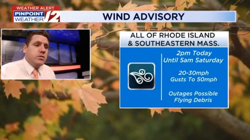 Weather Alert: Wind Advisory issued for all of RI, SE Mass.