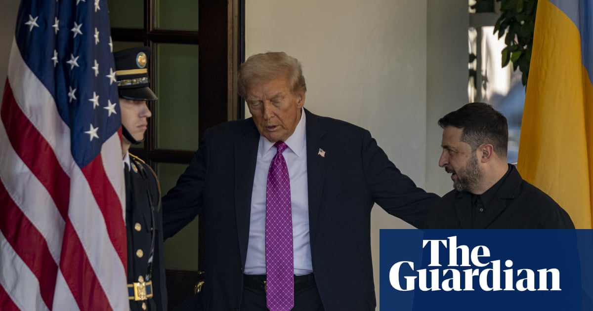 Zelenskyy calls for more US Patriot air defences after Trump again sides with Putin | Ukraine