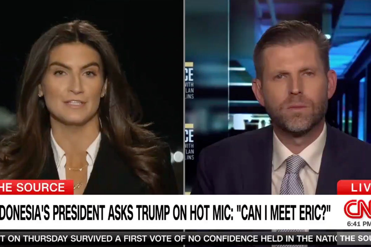 ‘I am a good boy’: Eric Trump responds after hot mic catches Indonesian president asking his dad for meeting