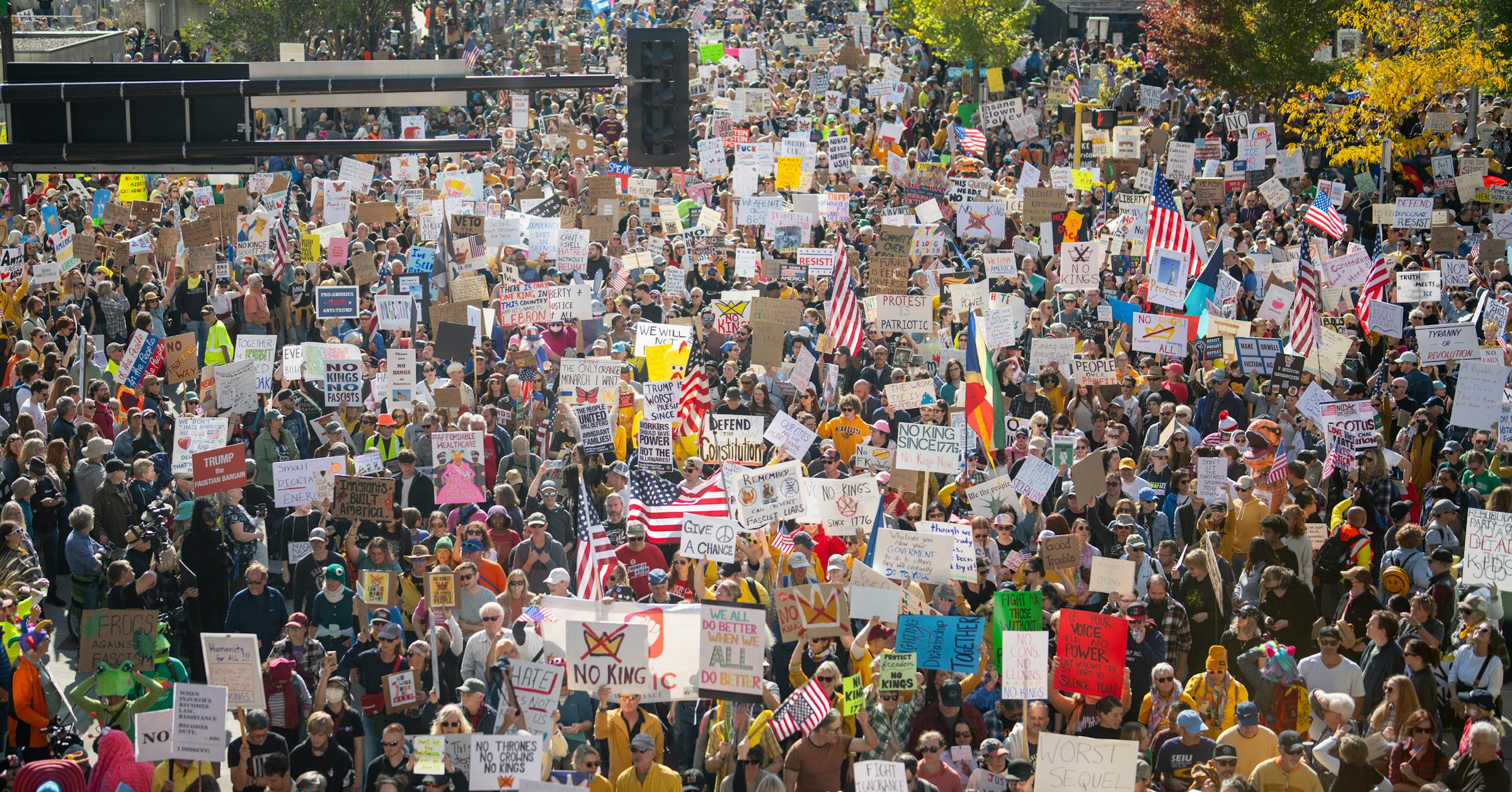 ‘No Kings’ rallies draw protesters from across MN