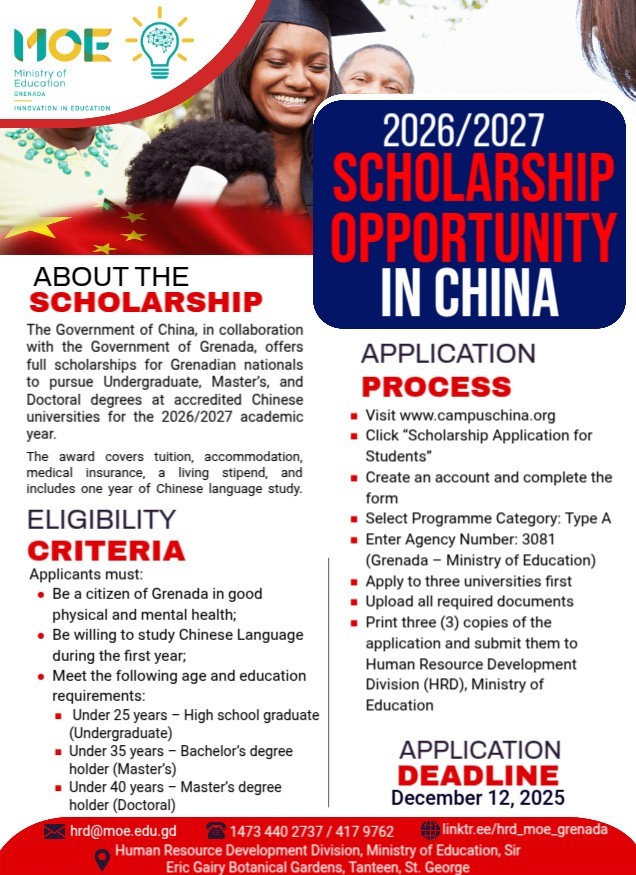 2026/2027 Scholarship opportunity in China