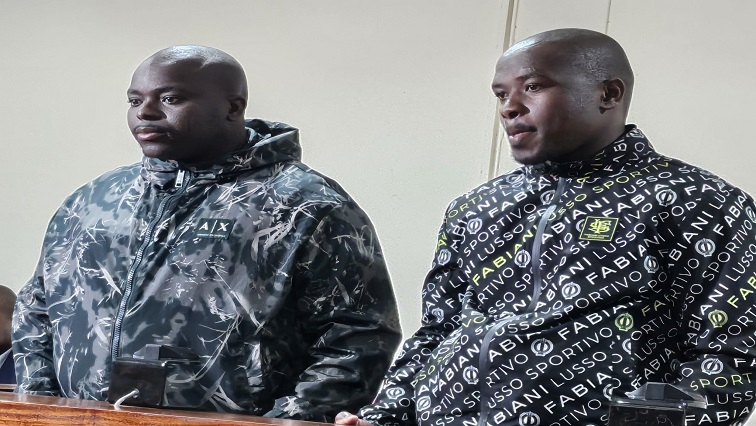 Two of the accused in the AKA, Tibz murder case, Siyabonga and Malusi Ndimande.