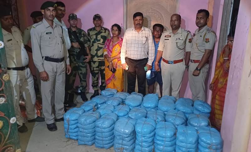 BSF seizes 168 kg Ganja, nabs 3 Bangladeshi nationals in Tripura