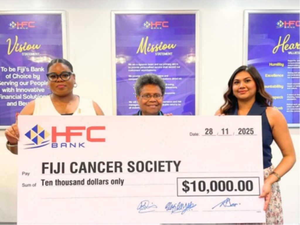 Bank raises $10k for Fiji Cancer Society