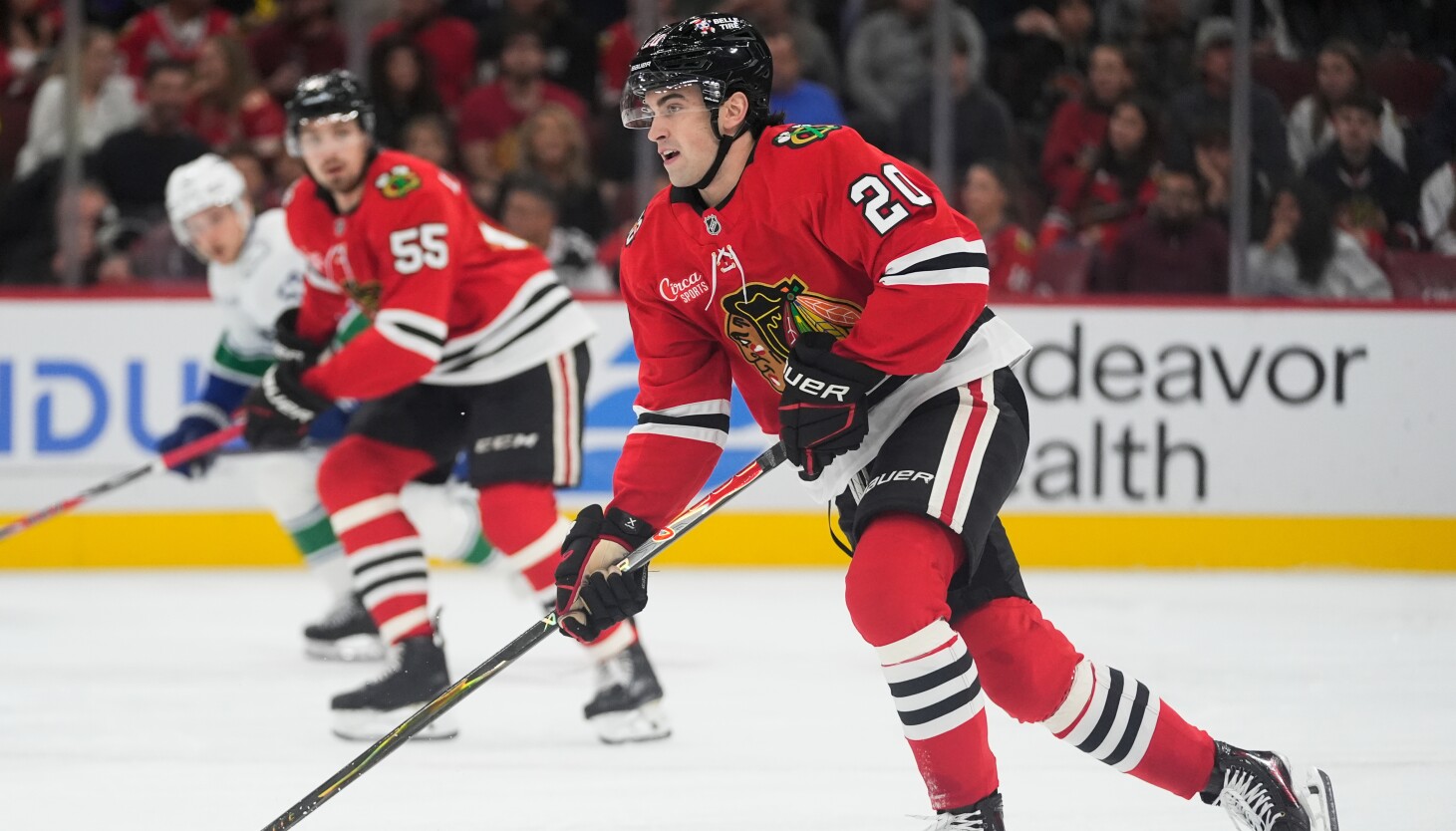 Blackhawks rookies Ryan Greene, Colton Dach working on growing offensively
