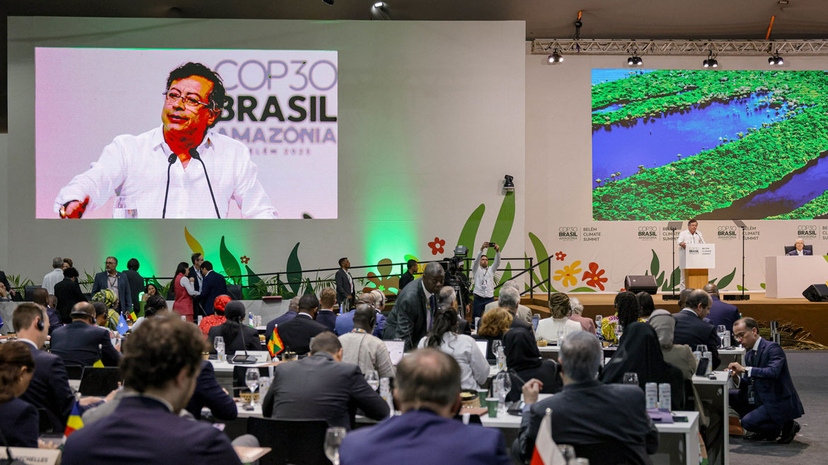 Colombia's President Gustavo Petro arrives in Brazil for COP30 climate conference